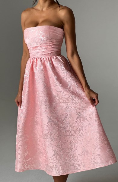 Saoirse Midi Dress - Blush - Image 5