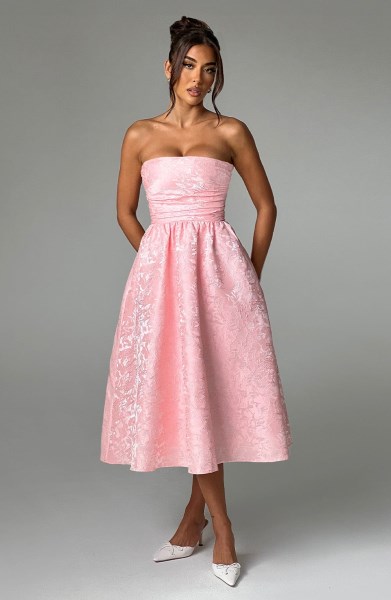Saoirse Midi Dress - Blush - Image 8