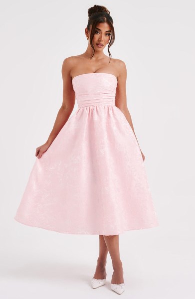 Saoirse Midi Dress - Blush - Image 14
