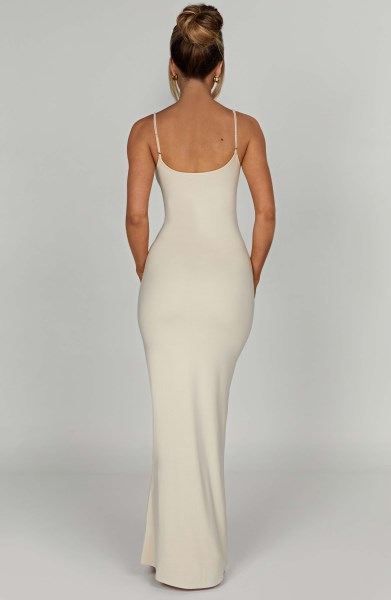 Saskia Maxi Dress - Cream - Image 3