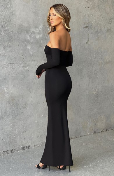 Daphne Maxi Dress - Jet Black - Image 3