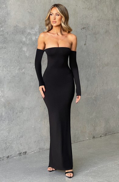 Daphne Maxi Dress - Jet Black - Image 5